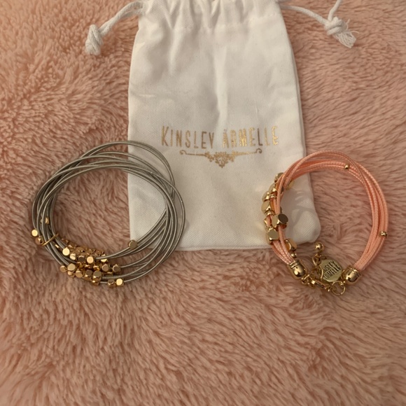 Kinsley Armelle Jewelry New Kinsley Armelle 2 Bracelets Pink And